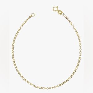 SOLD 🔴 NEW 14k Real Solid Yellow Gold 1.9mm Medium Rolo Chain Bracelet